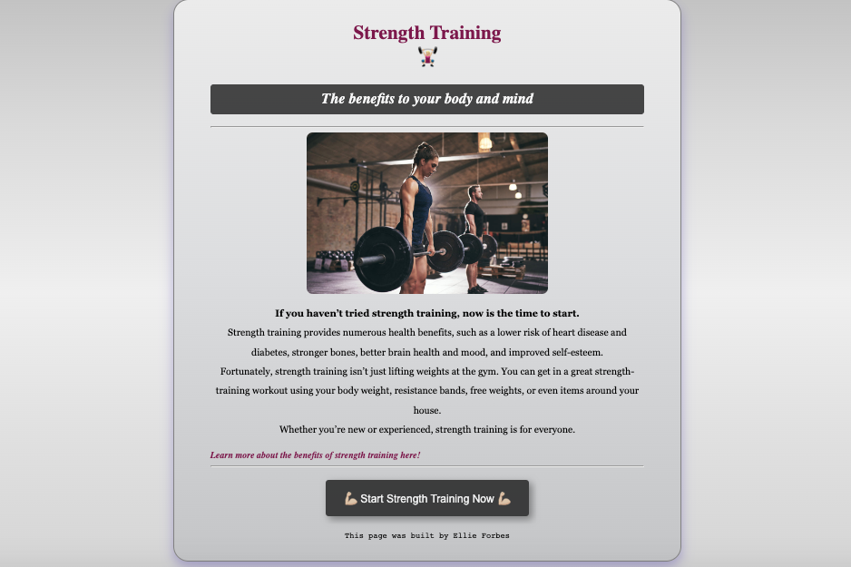 Strength Training Project